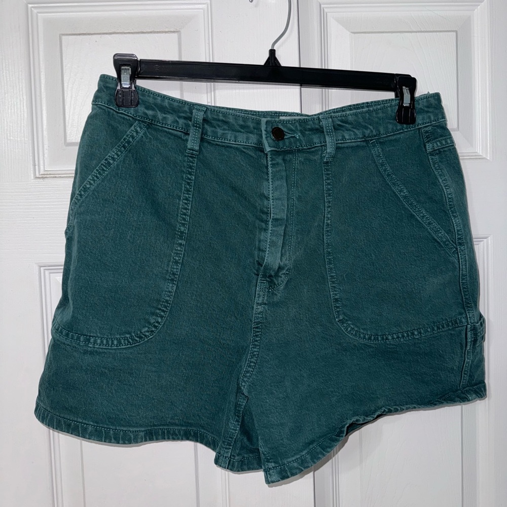 Universal Thread Teal Highest Rise Mini Denim Shorts